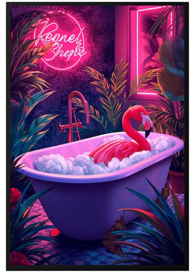 Plakat Kąpiel Flaminga