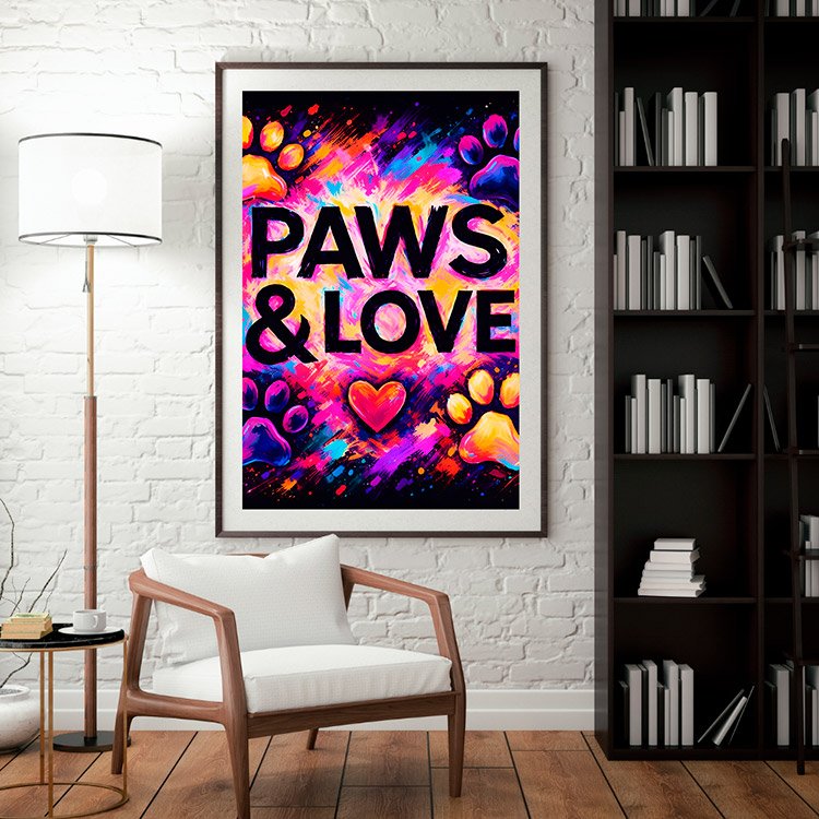 Plakat Kochamy Łapki Kompozycja 3