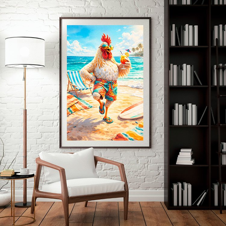 Plakat Kogut Na Wakacjach Kompozycja 3