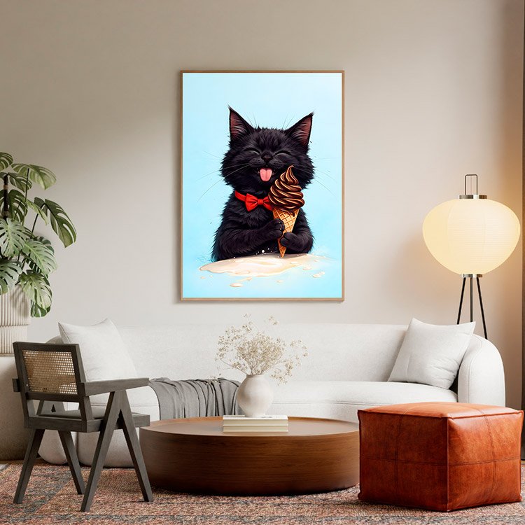 Plakat Kot I Lód Kompozycja 5