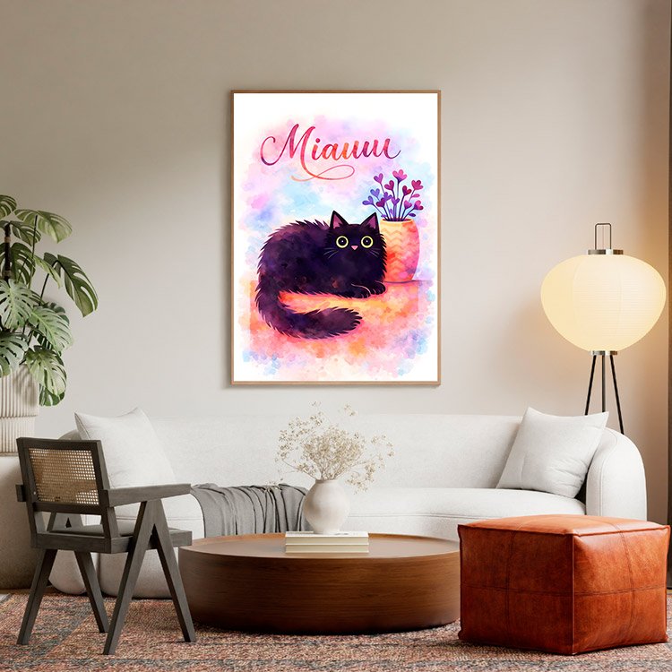 Plakat Kot Miauu Kompozycja 5