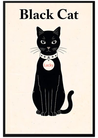 Plakat Kot Na Szczęście