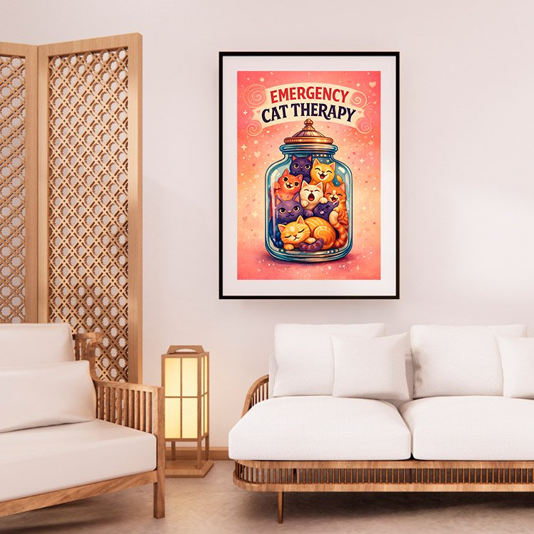 Plakat Koty Terapeutyczne Kompozycja 2