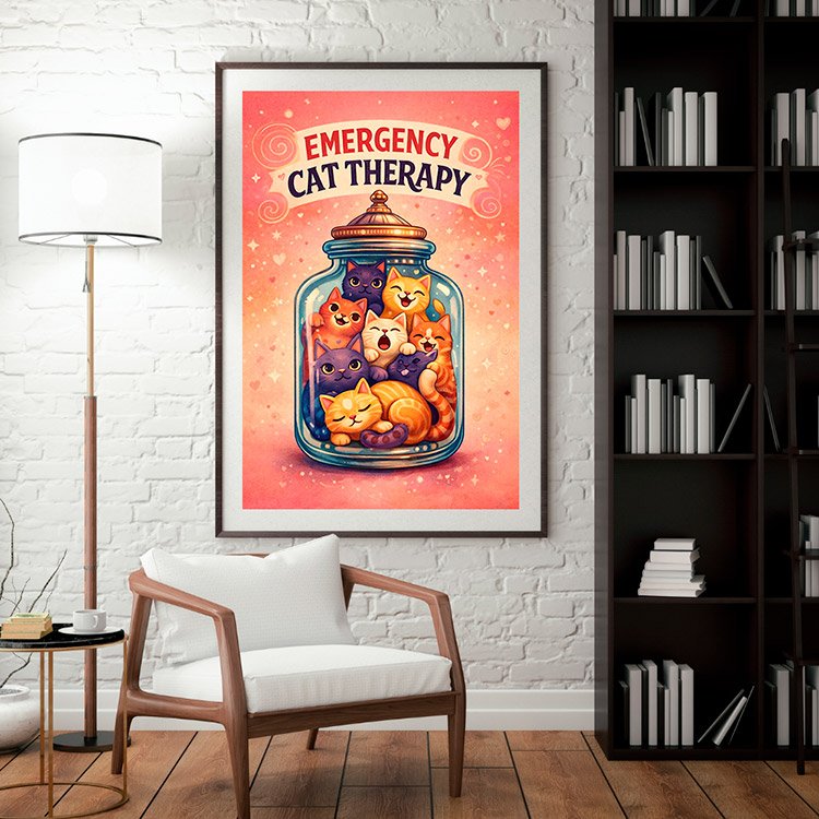 Plakat Koty Terapeutyczne Kompozycja 3