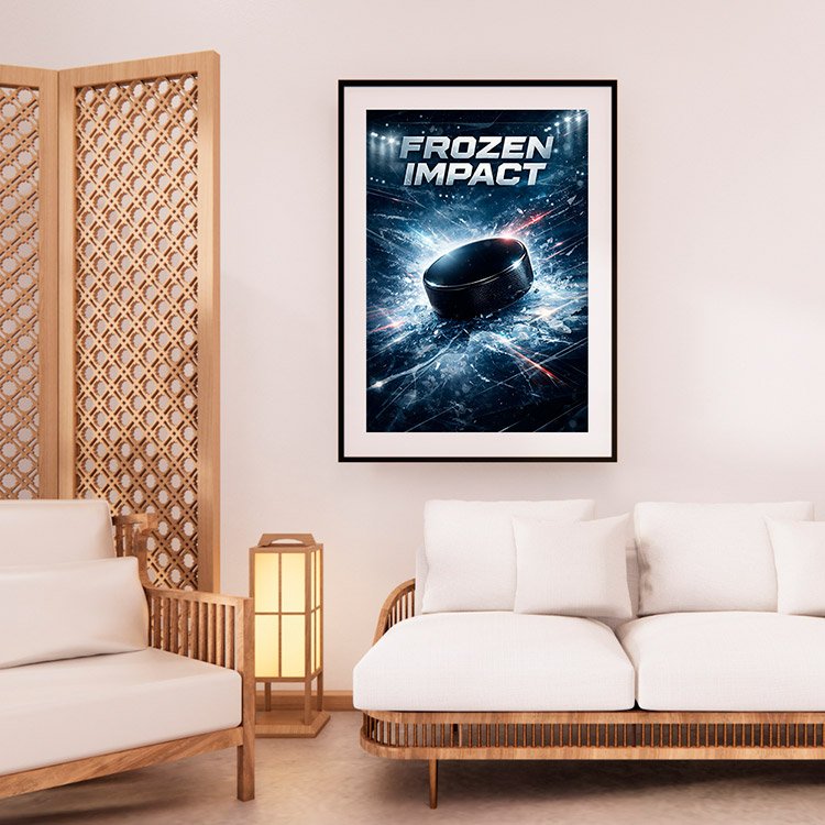 Plakat Krążek Hokejowy Kompozycja 2