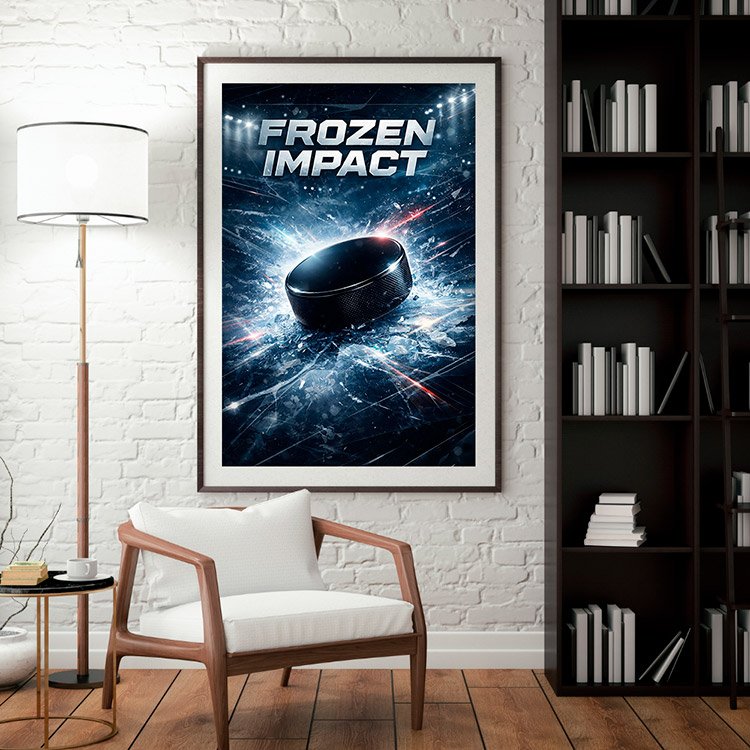 Plakat Krążek Hokejowy Kompozycja 3