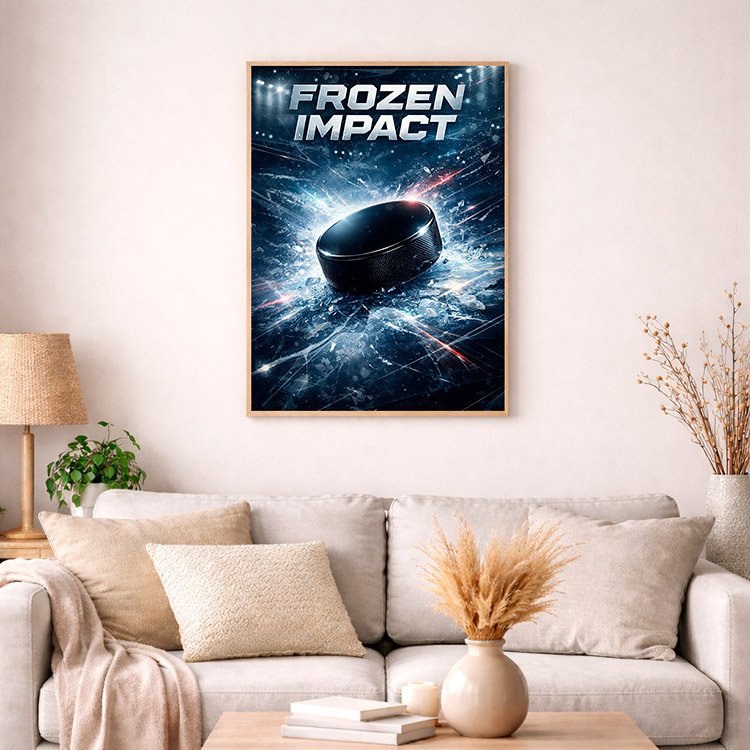 Plakat Krążek Hokejowy Kompozycja 4