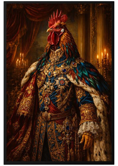 Plakat Krolewski Kogut Barok