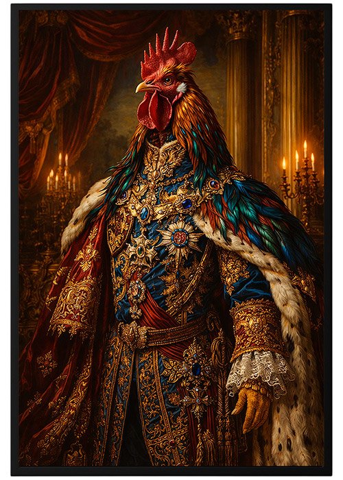 Plakat Krolewski Kogut Barok