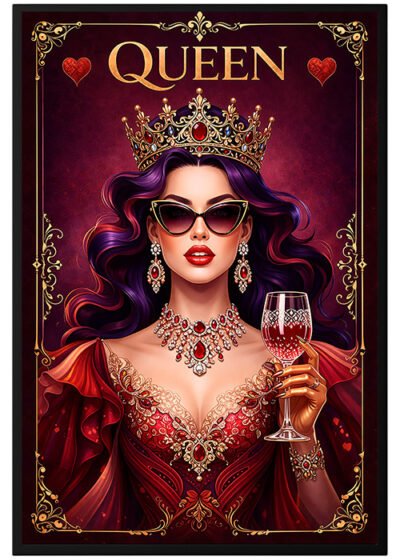 Plakat Krolowa Kier