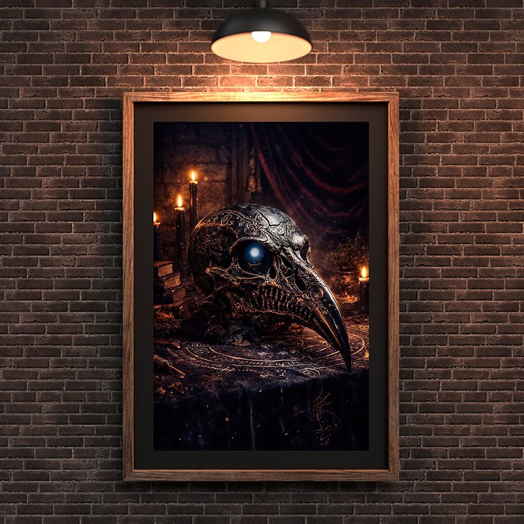 Plakat Krucza Czaszka Mroku Kompozycja 3