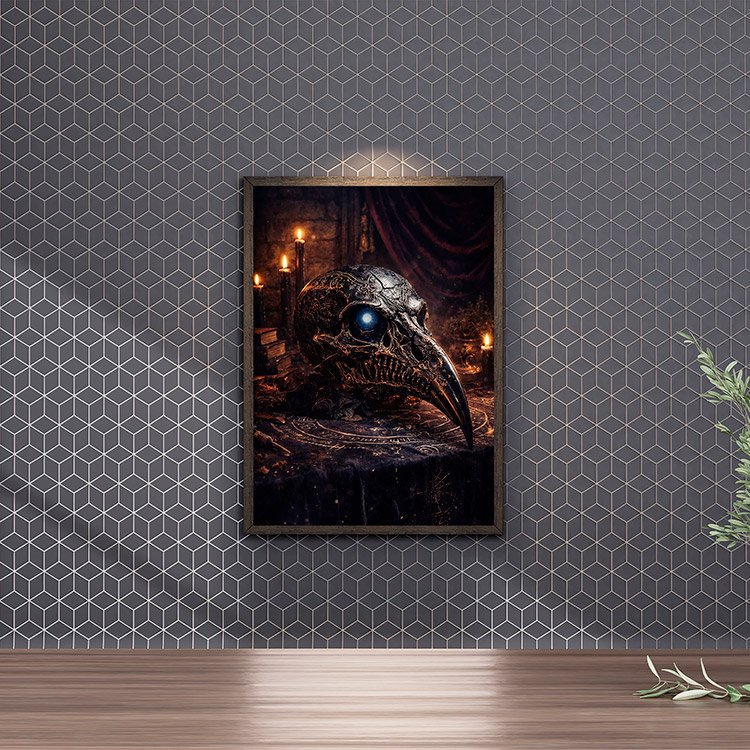 Plakat Krucza Czaszka Mroku Kompozycja 4