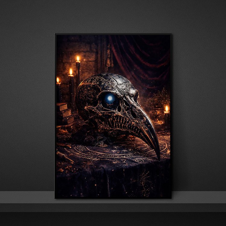 Plakat Krucza Czaszka Mroku Kompozycja 5