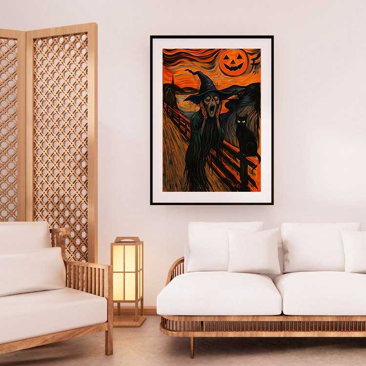 Plakat Krzyk I Kot Kompozycja 2