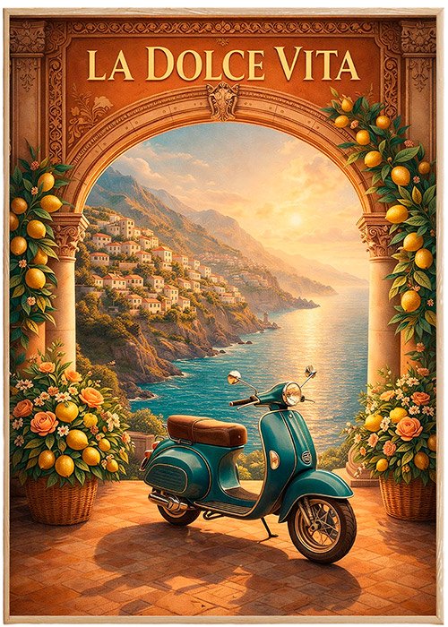 Plakat La Dolce Vita Kompozycja 1