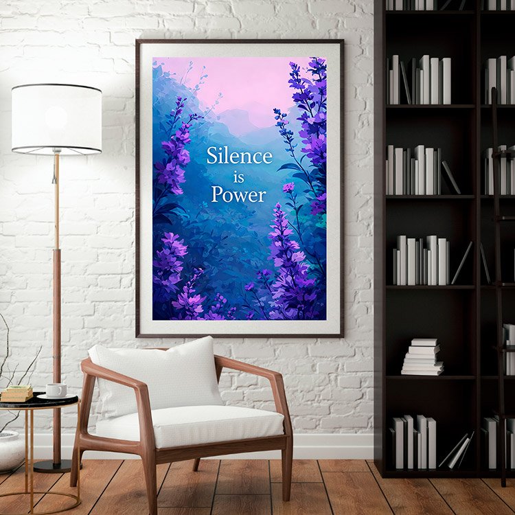 Plakat Lawendowa Siła Kompozycja 3