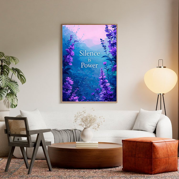 Plakat Lawendowa Siła Kompozycja 5