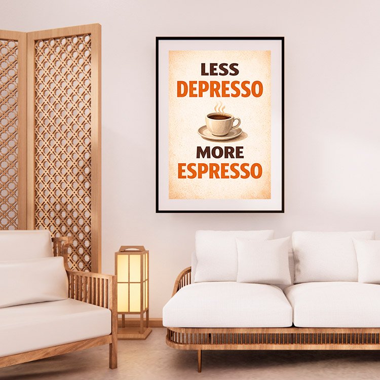 Plakat Less Depresso Kompozycja 2