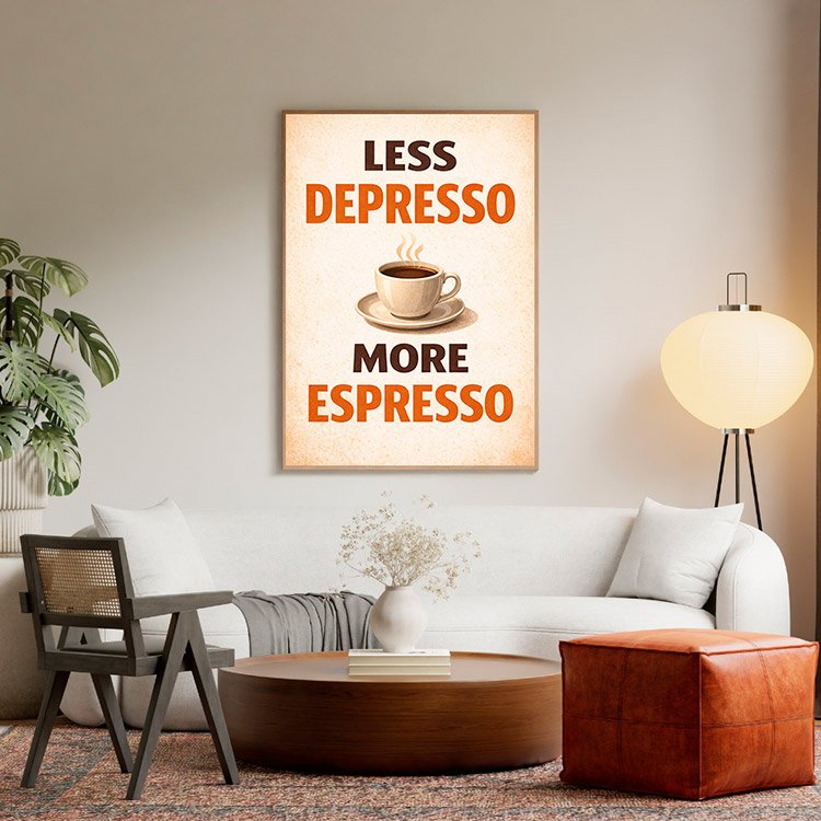 Plakat Less Depresso Kompozycja 5