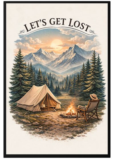 Plakat Lets Get Lost