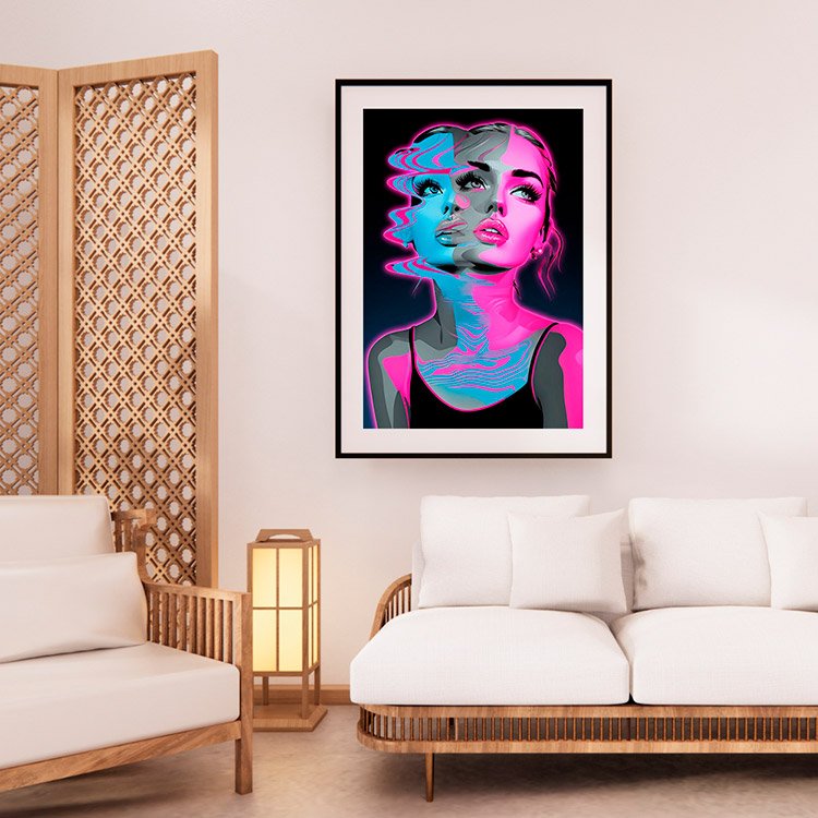 Plakat Liquid Face Kompozycja 2