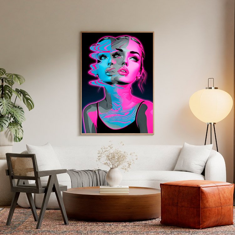 Plakat Liquid Face Kompozycja 5