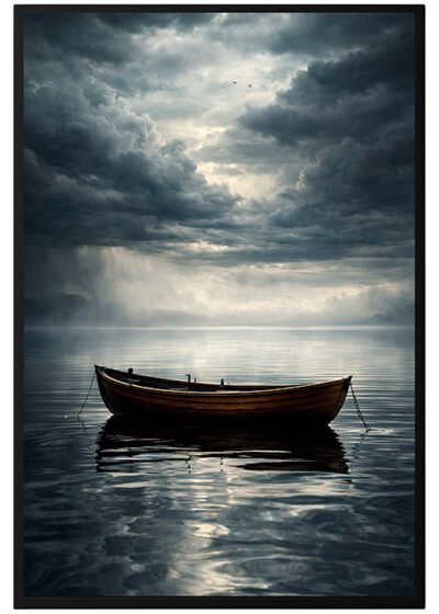 Plakat Łódka Na Wodzie