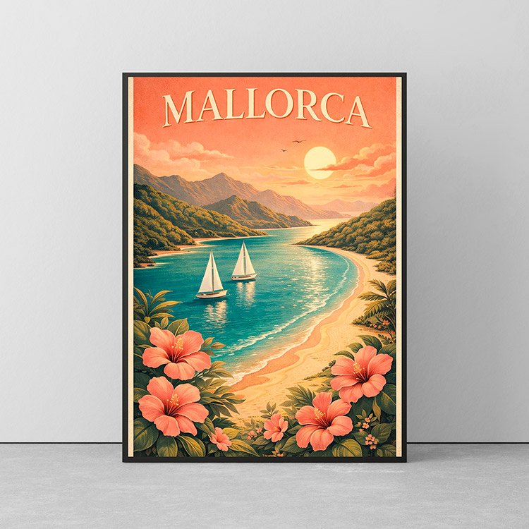Plakat Mallorca Coastal Sunset Kompozycja 2