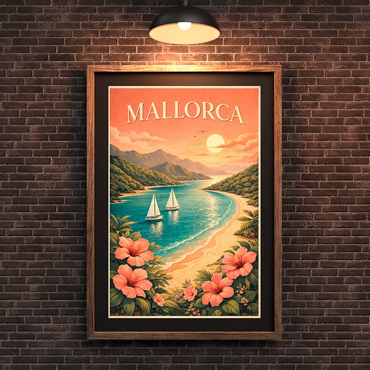 Plakat Mallorca Coastal Sunset Kompozycja 3