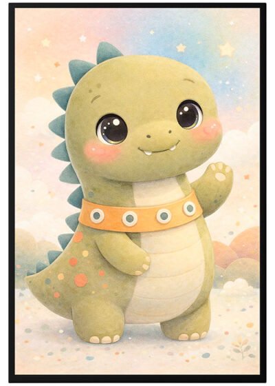 Plakat Mały Dinozaur Bobas