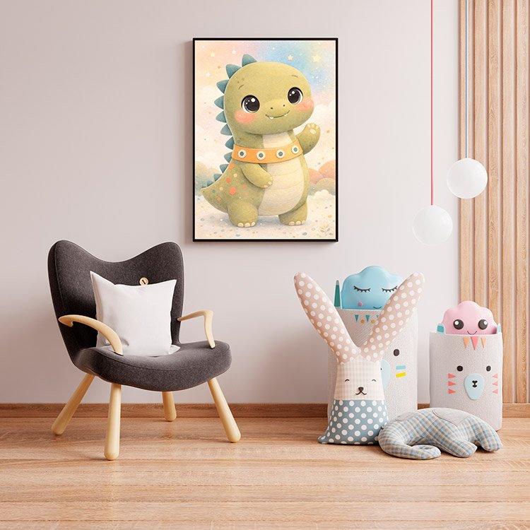 Plakat Mały Dinozaur Bobas Kompozycja 4