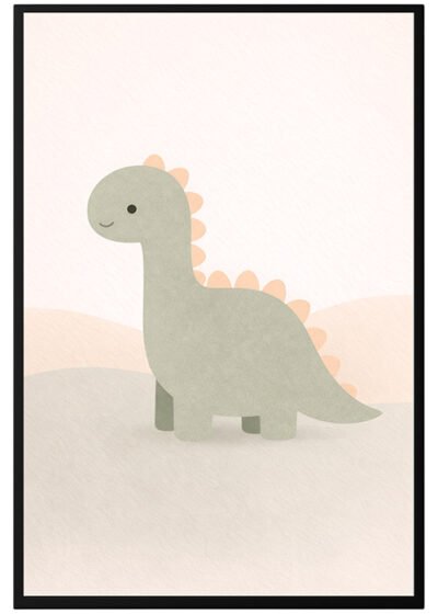 Plakat Mały Dinozaur Pastel 2