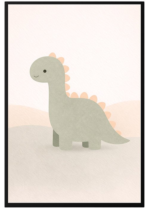 Plakat Mały Dinozaur Pastel 2