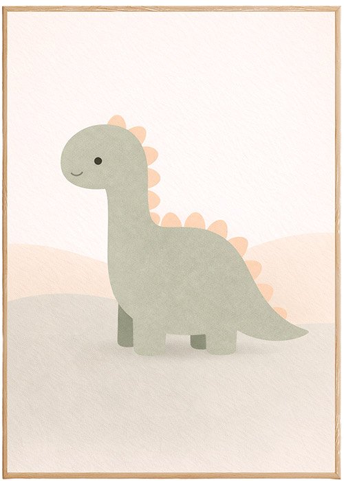 Plakat Mały Dinozaur Pastel 2 Kompozycja 1