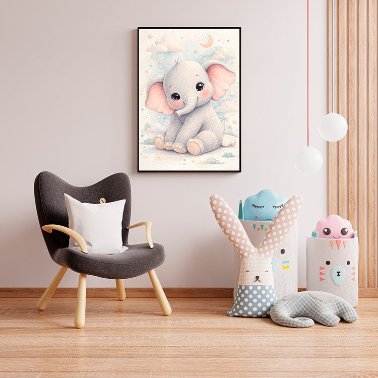 Plakat Mały Słonik Bobas Kompozycja 4