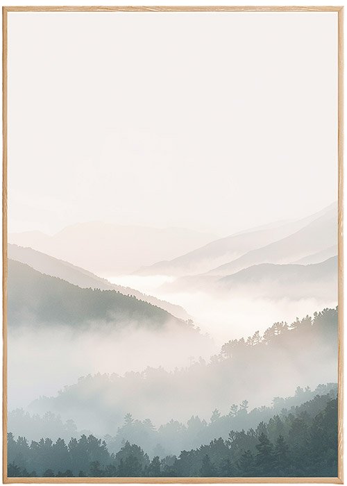 Plakat Mglisty Krajobraz 3 Kompozycja 1
