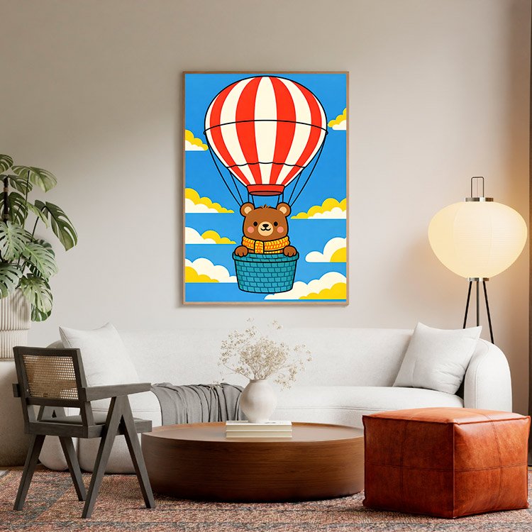 Plakat Miś W Balonie Kompozycja 5