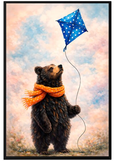 Plakat Miś Z Latawcem