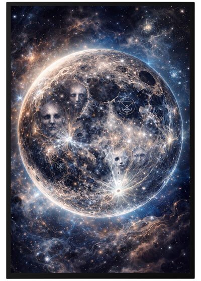 Plakat Mistyczny Ksiezyc