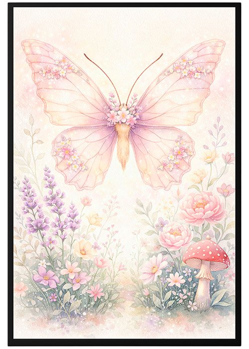Plakat Motyl W Ogrodzie