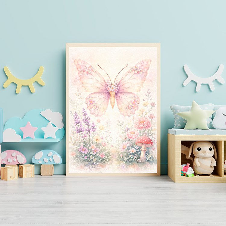 Plakat Motyl W Ogrodzie Kompozycja 3