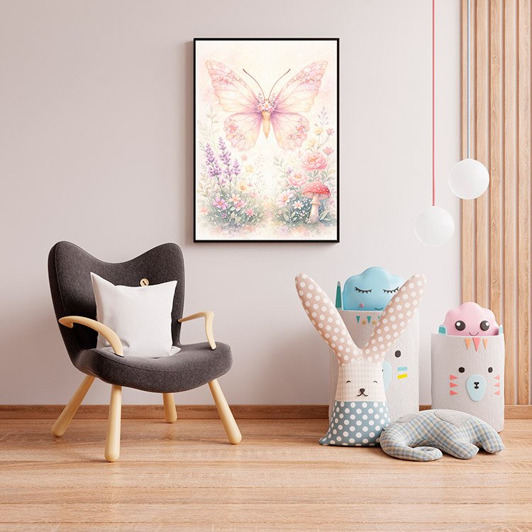 Plakat Motyl W Ogrodzie Kompozycja 4