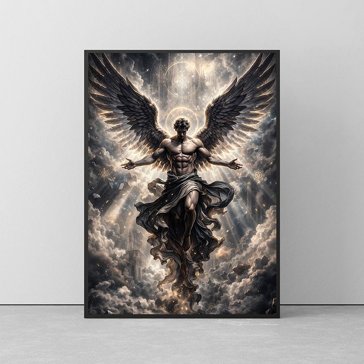 Plakat Mroczny Aniol Kompozycja 2