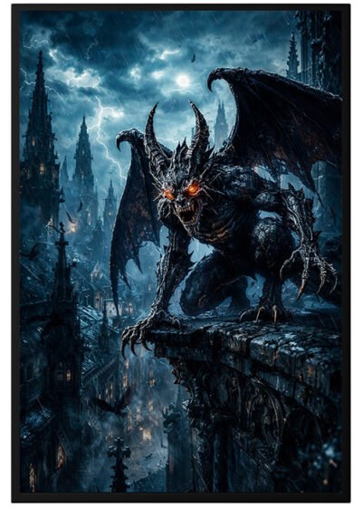 Plakat Mroczny Skrzydlaty Demon