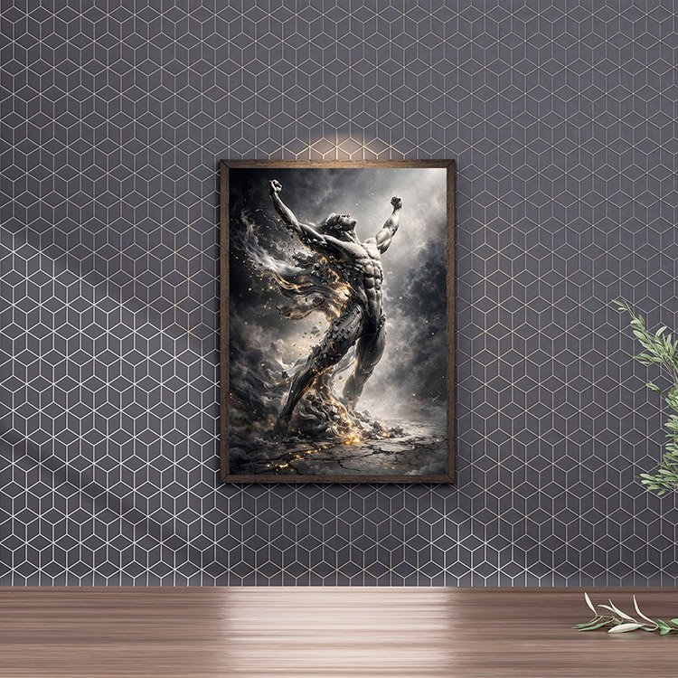 Plakat Muskularna Rzeżba Kompozycja 4