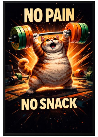 Plakat No Pain No Snack