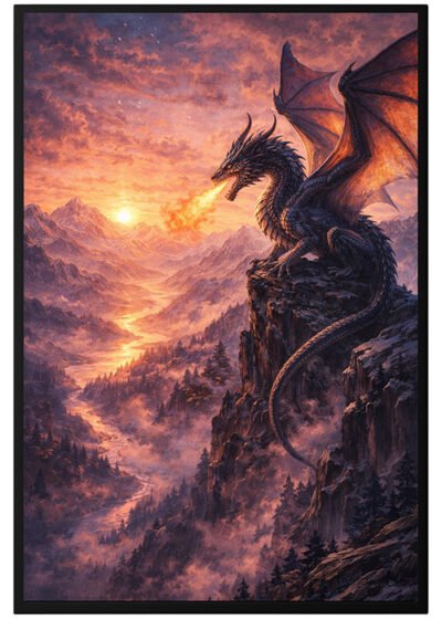 Plakat Ognisty Smok