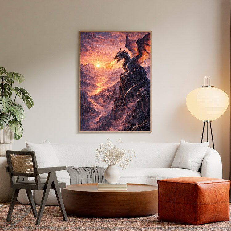 Plakat Ognisty Smok Kompozycja 5