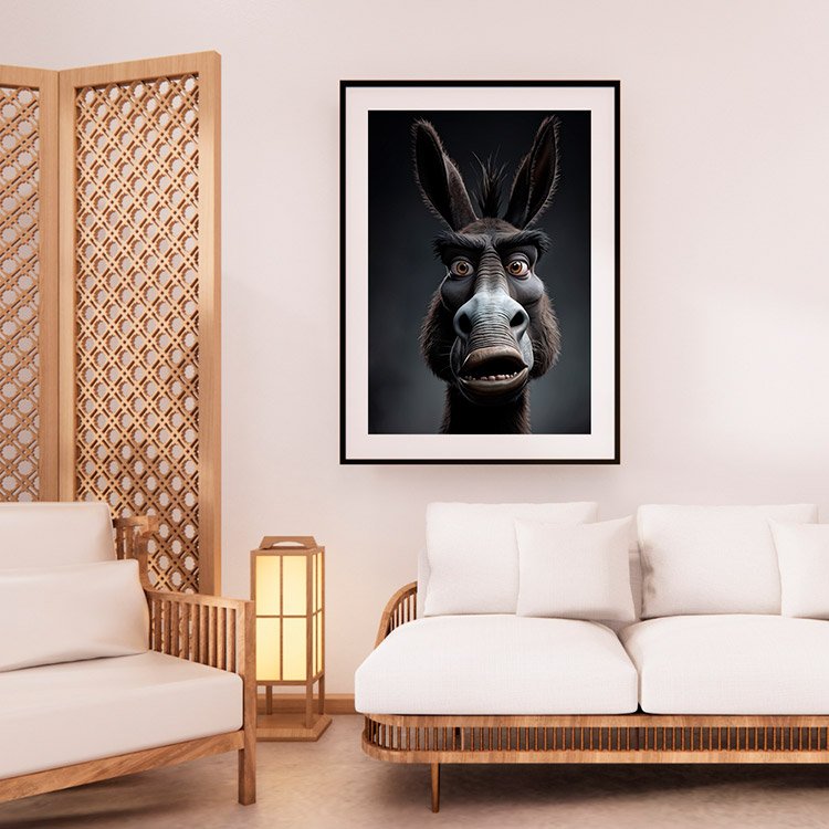 Plakat Osioł Zniesmaczony Kompozycja 2