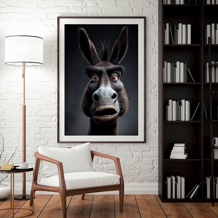 Plakat Osioł Zniesmaczony Kompozycja 3